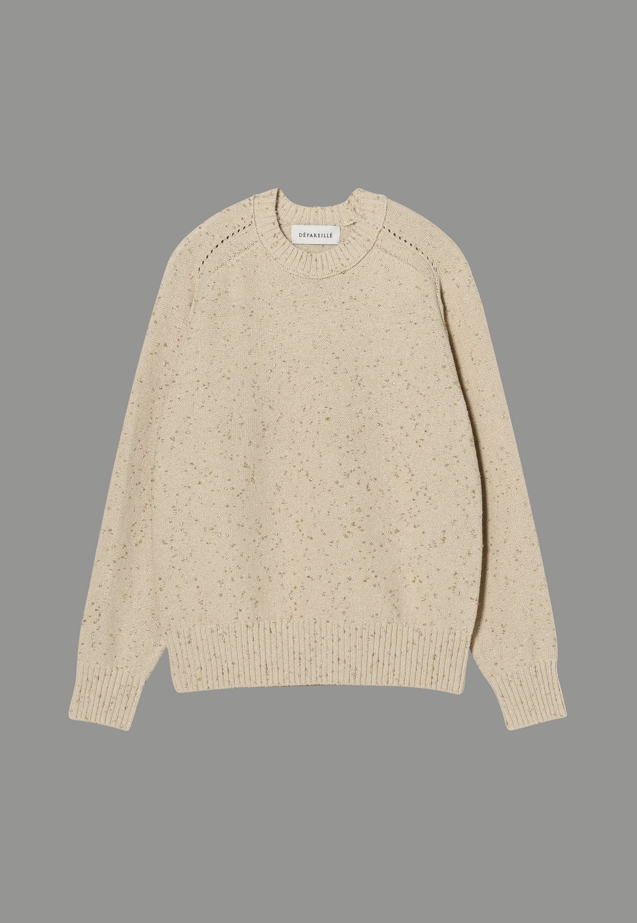 COTTON LAME KNIT 詳細画像 Beige 1