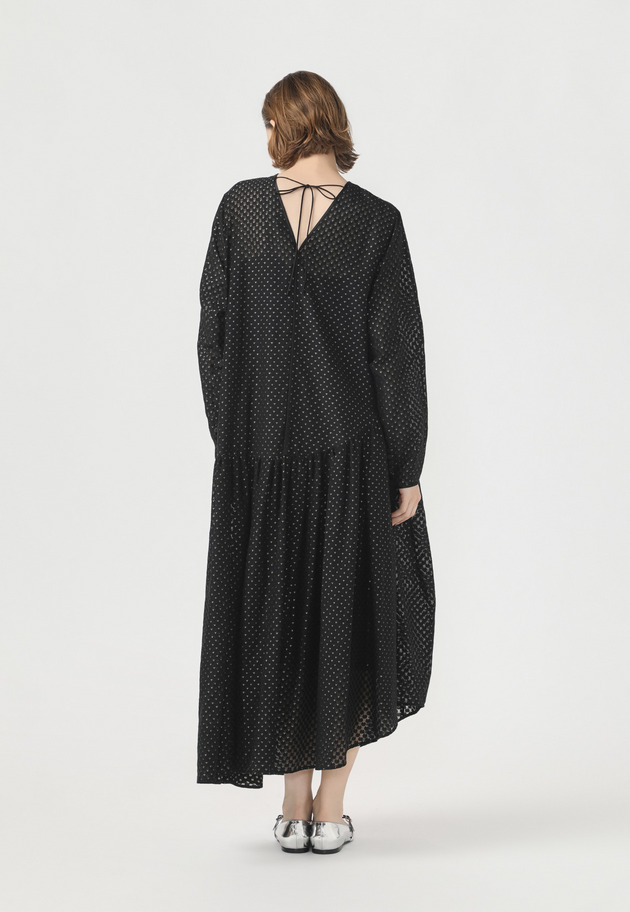 DOT JACQUARD DRESS 詳細画像 Black 3