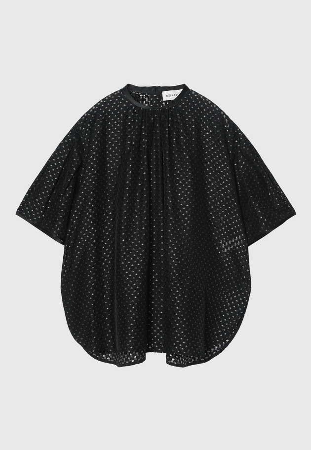 DOT JACQUARD BLOUSE 詳細画像 Black 6