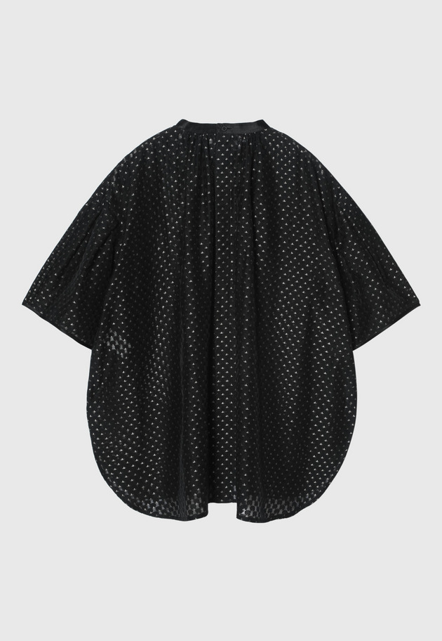 DOT JACQUARD BLOUSE 詳細画像 Black 7