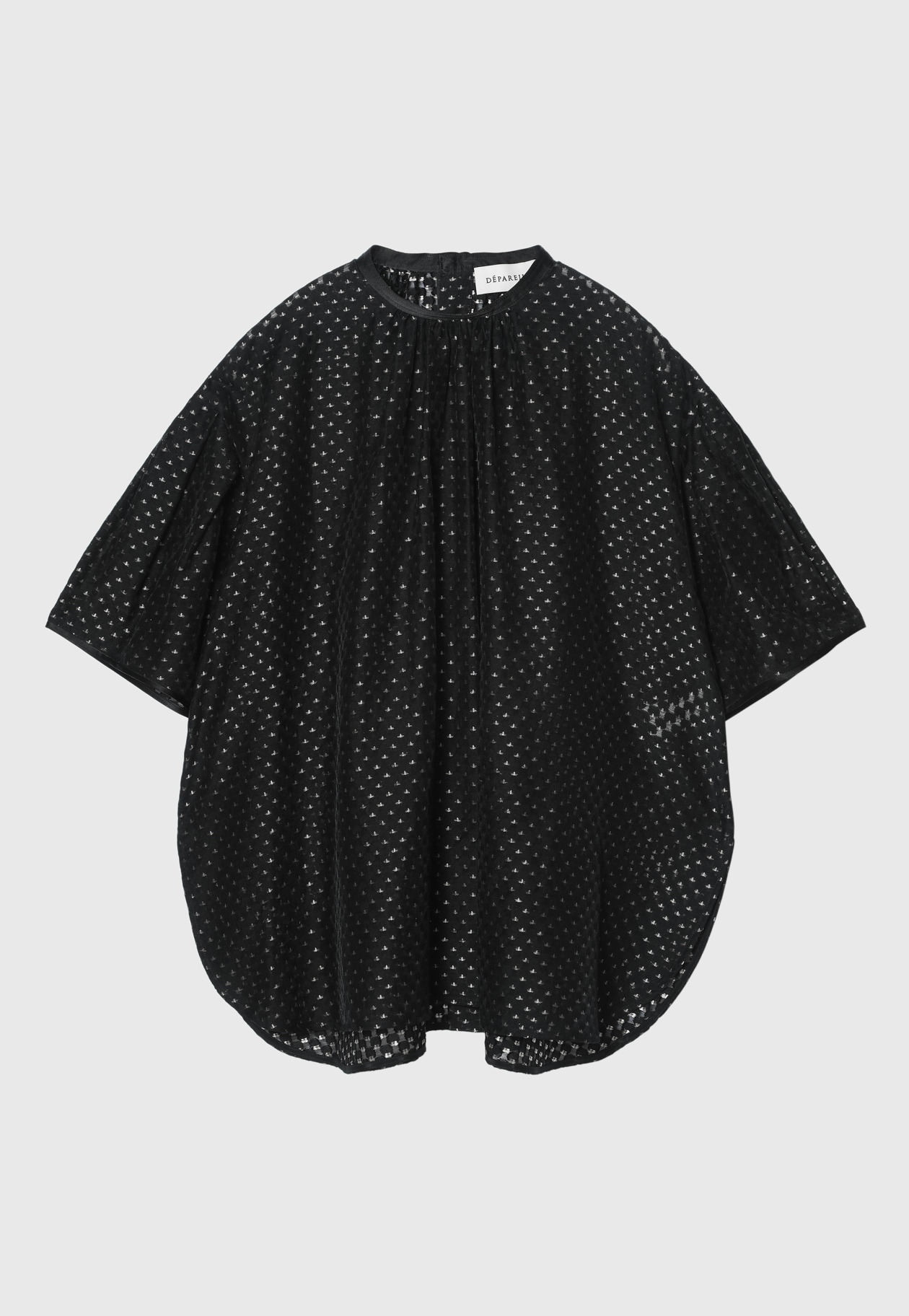 DOT JACQUARD BLOUSE 詳細画像 Black 6