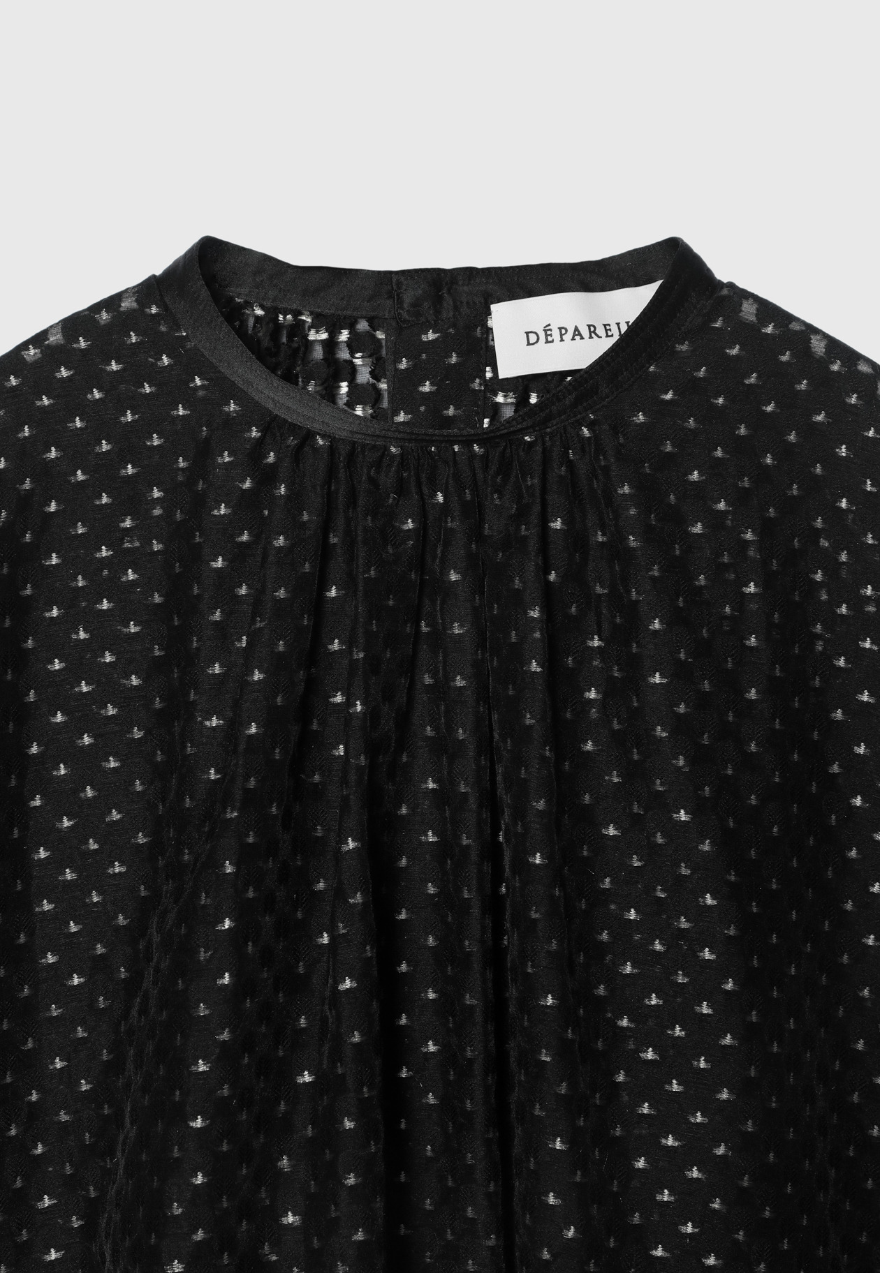 DOT JACQUARD BLOUSE 詳細画像 Black 8