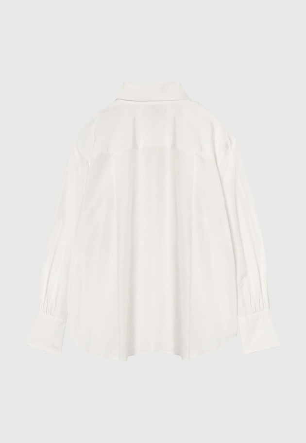 SILK CUPRA WASHER BLOUSE 詳細画像 Ivory 16