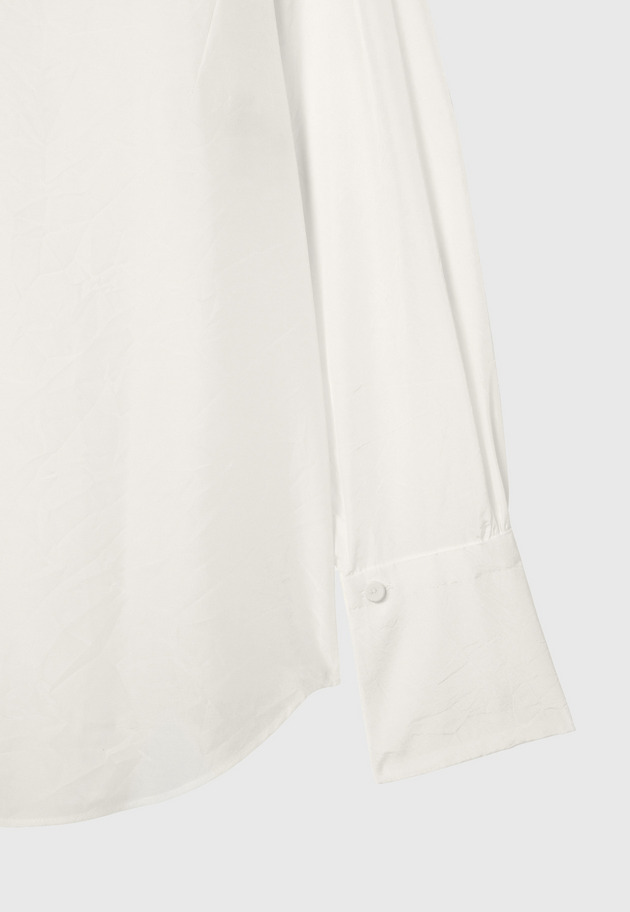 SILK CUPRA WASHER BLOUSE 詳細画像 Ivory 18