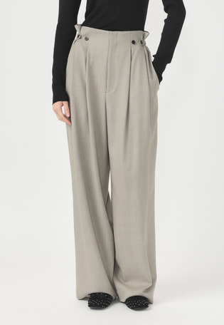 WOOL TWILL PANTS