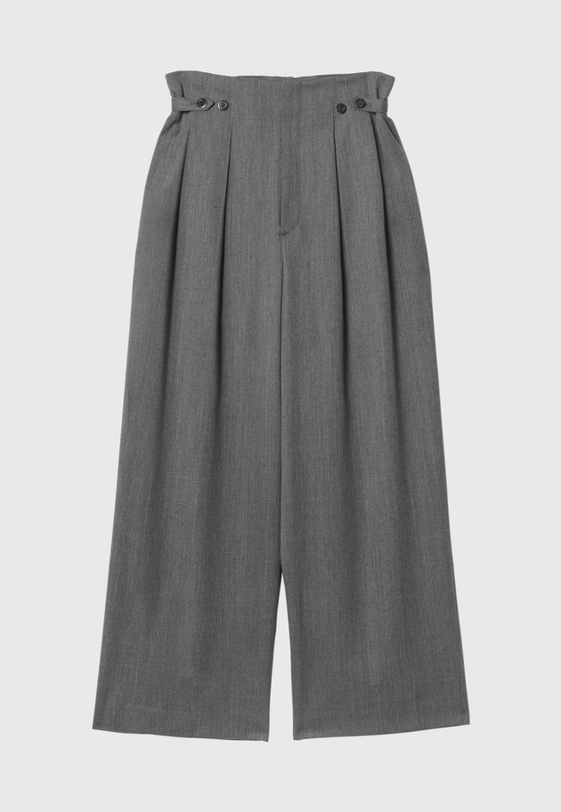 WOOL TWILL PANTS 詳細画像 Gray 4