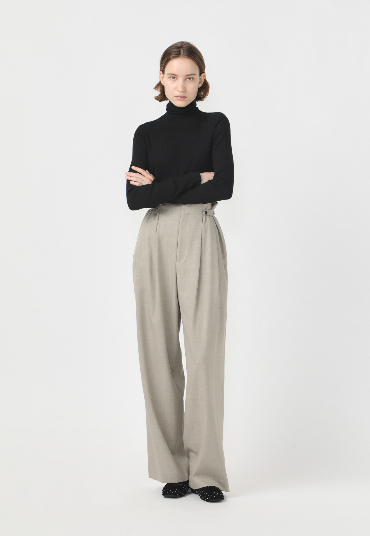 WOOL TWILL PANTS 詳細画像 Beige 9