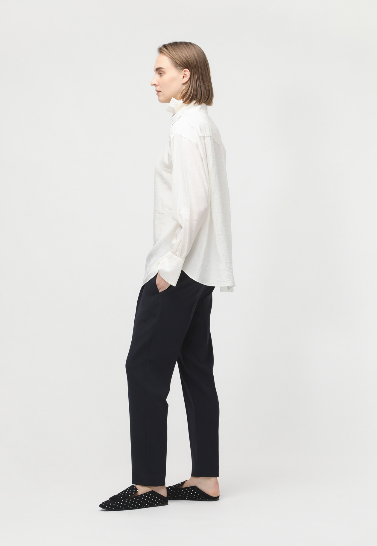 GEORGETTE EASY PANTS 詳細画像 Navy 4