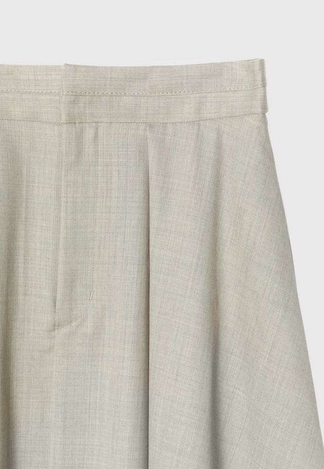 WOOL TWILL FLARE SKIRT 詳細画像 Beige 6