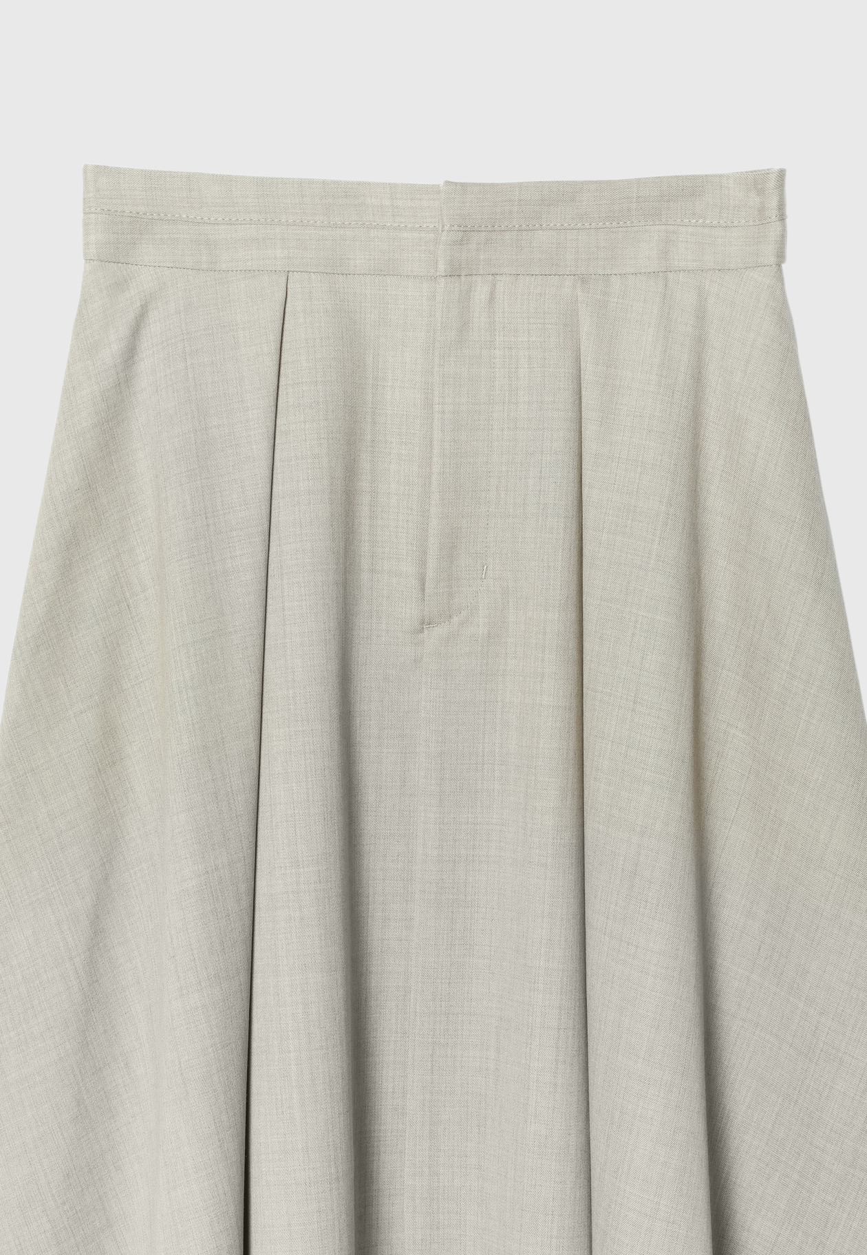 WOOL TWILL FLARE SKIRT 詳細画像 Beige 5