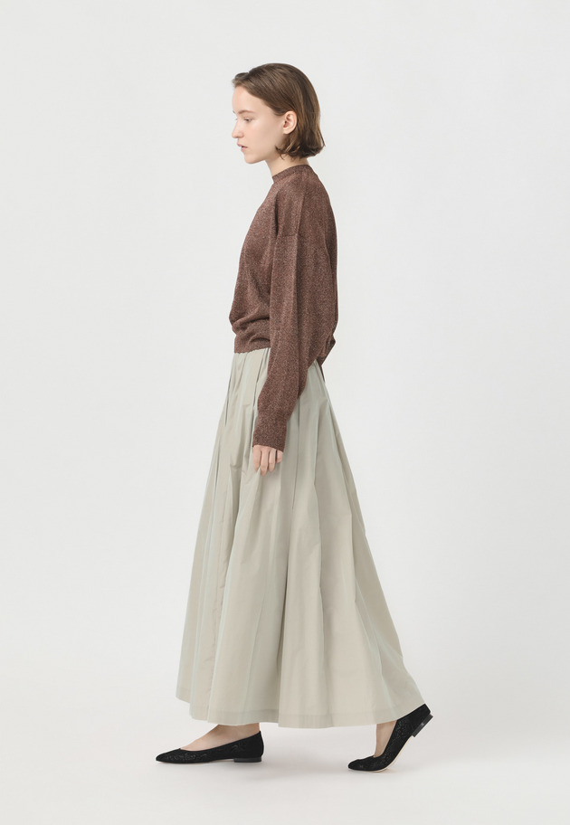 TAFFETA TUCK SKIRT 詳細画像 G.BE 2