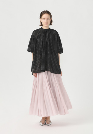 ORGANDY PLEATS SKIRT