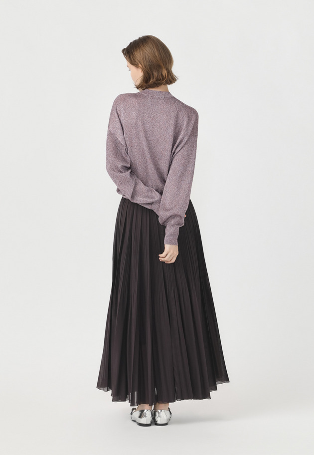 ORGANDY PLEATS SKIRT 詳細画像 Black 3