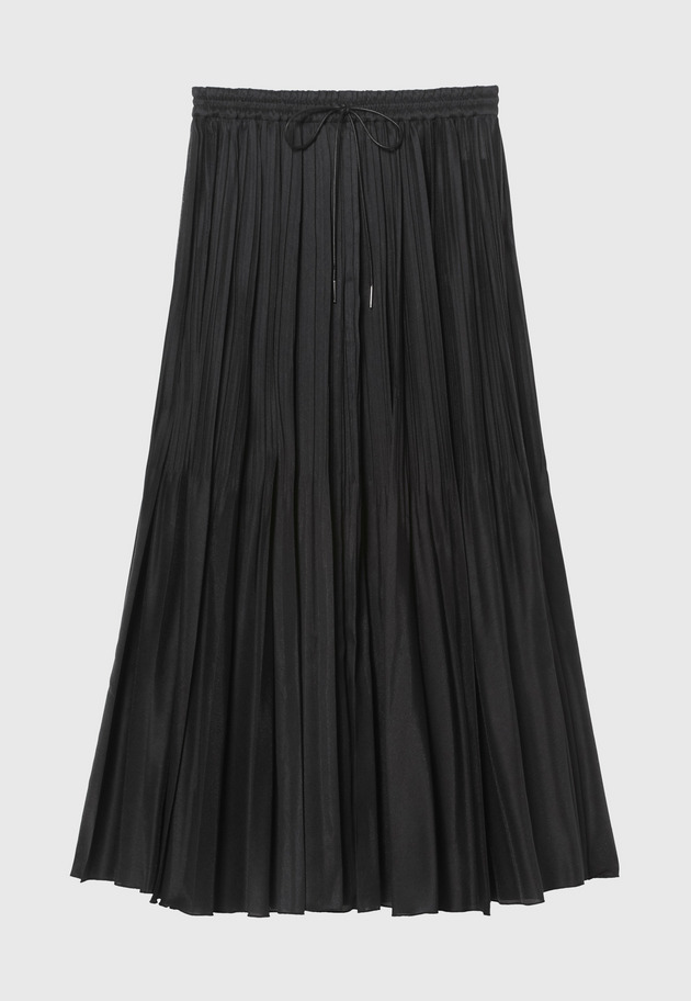 ORGANDY PLEATS SKIRT 詳細画像 Black 4