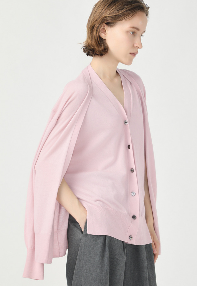 FRONT LAYER CARDIGAN 詳細画像 Pink 5