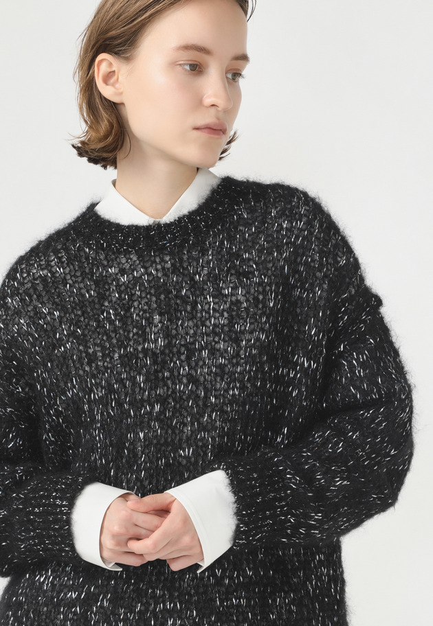 LAME MOHAIR KNIT 詳細画像 Black 1