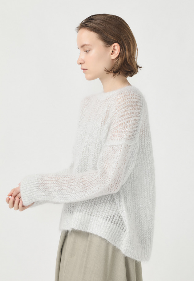 LAME MOHAIR KNIT 詳細画像 Silver 1