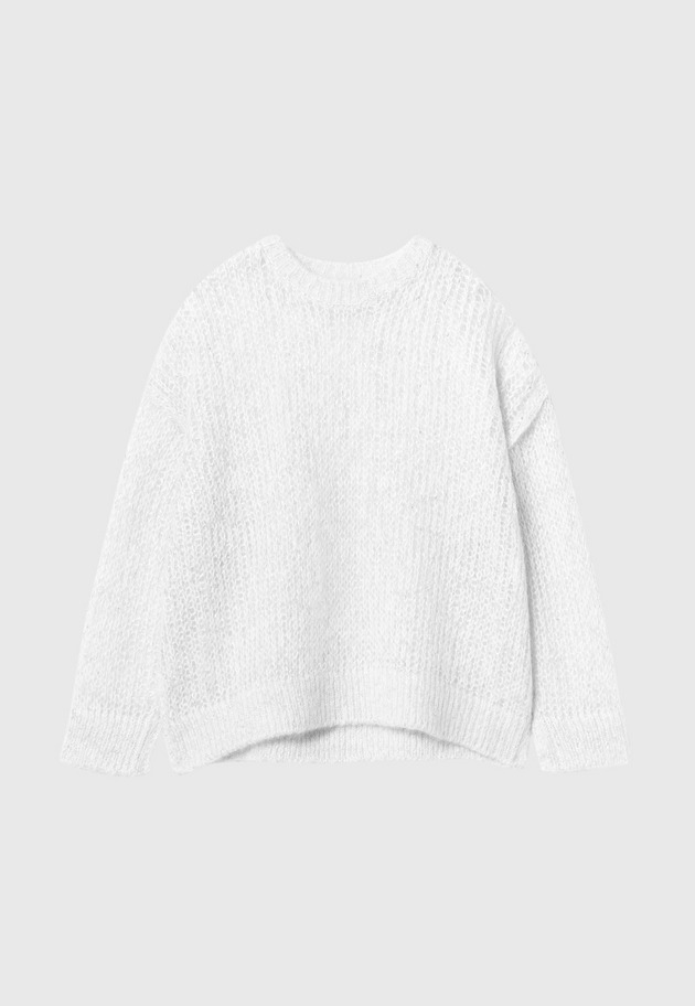 LAME MOHAIR KNIT 詳細画像 Silver 6