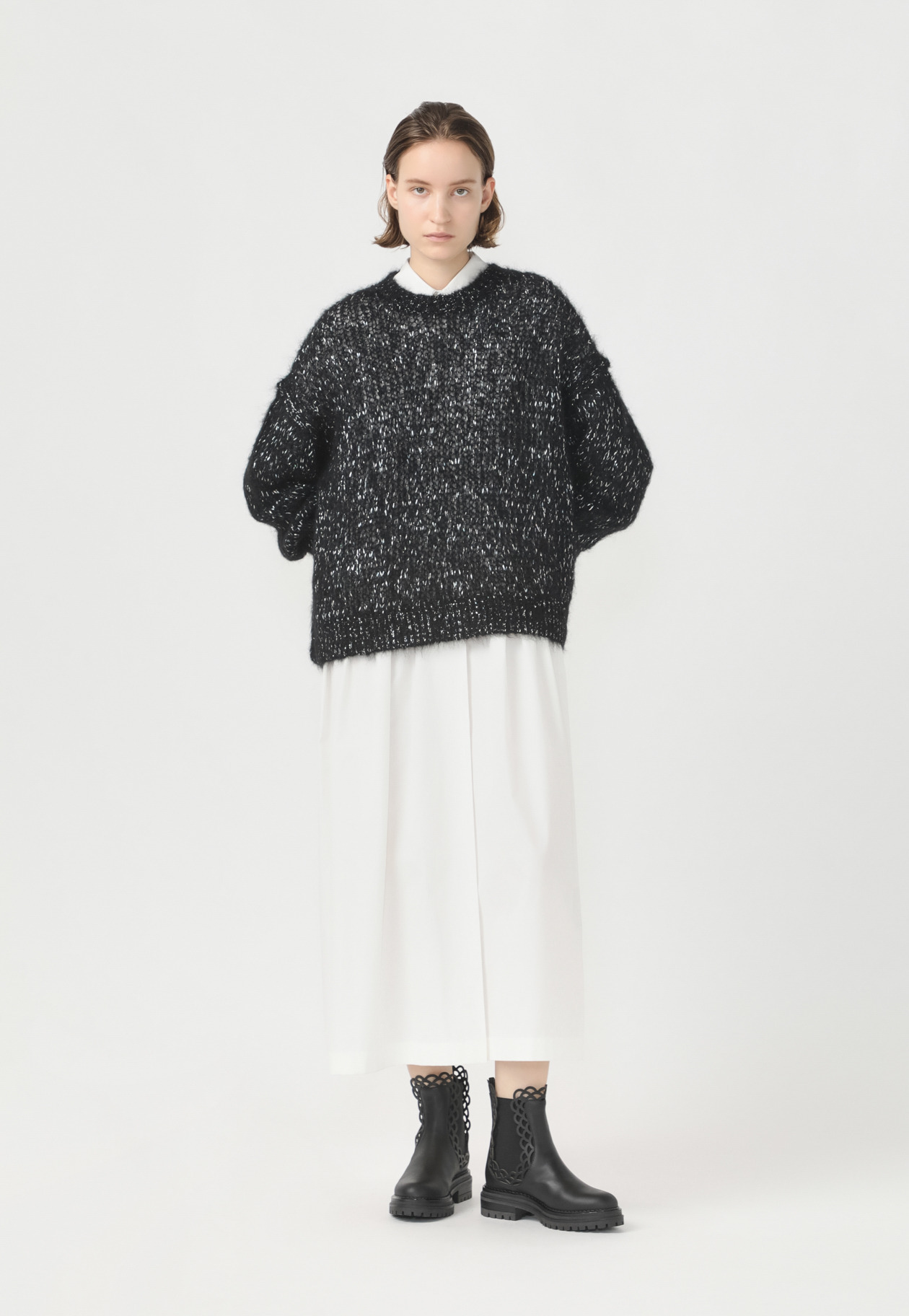 LAME MOHAIR KNIT 詳細画像 Black 3