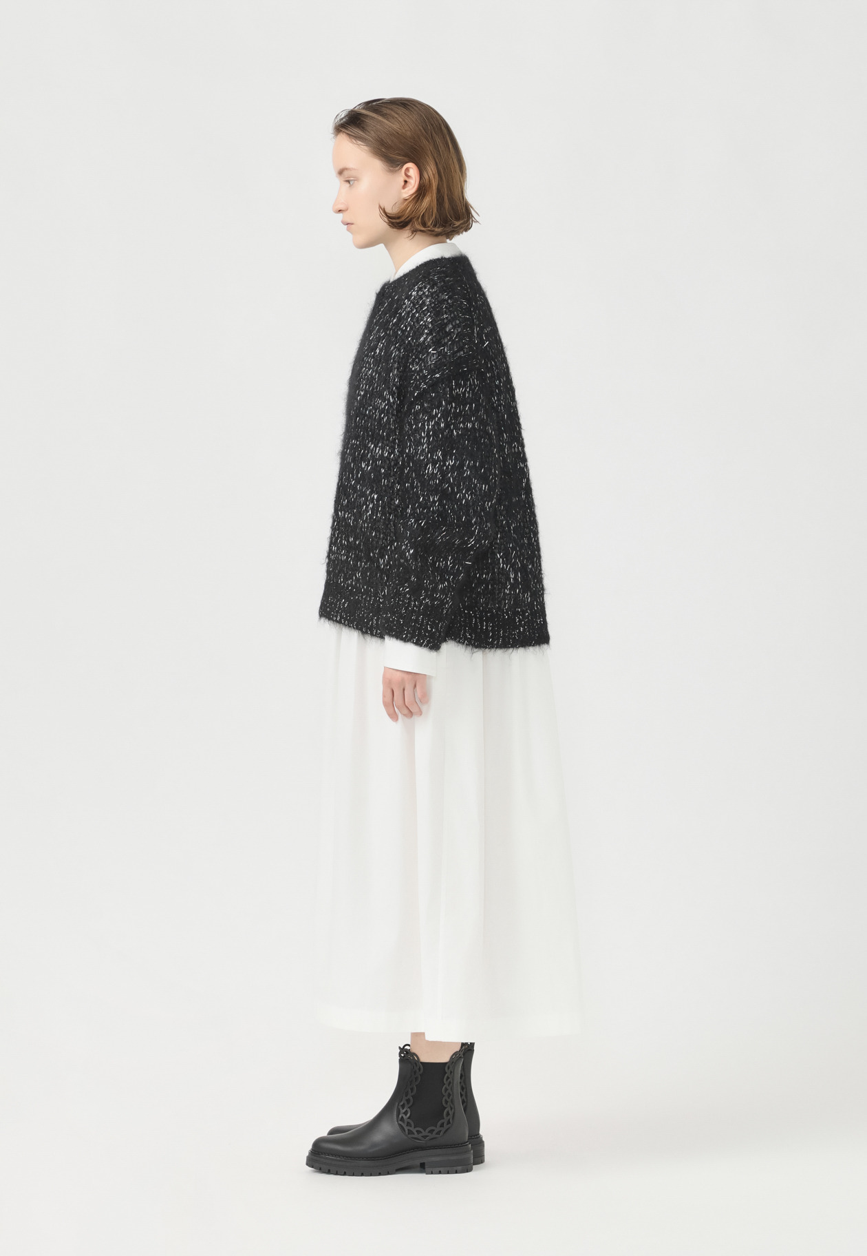 LAME MOHAIR KNIT 詳細画像 Black 4