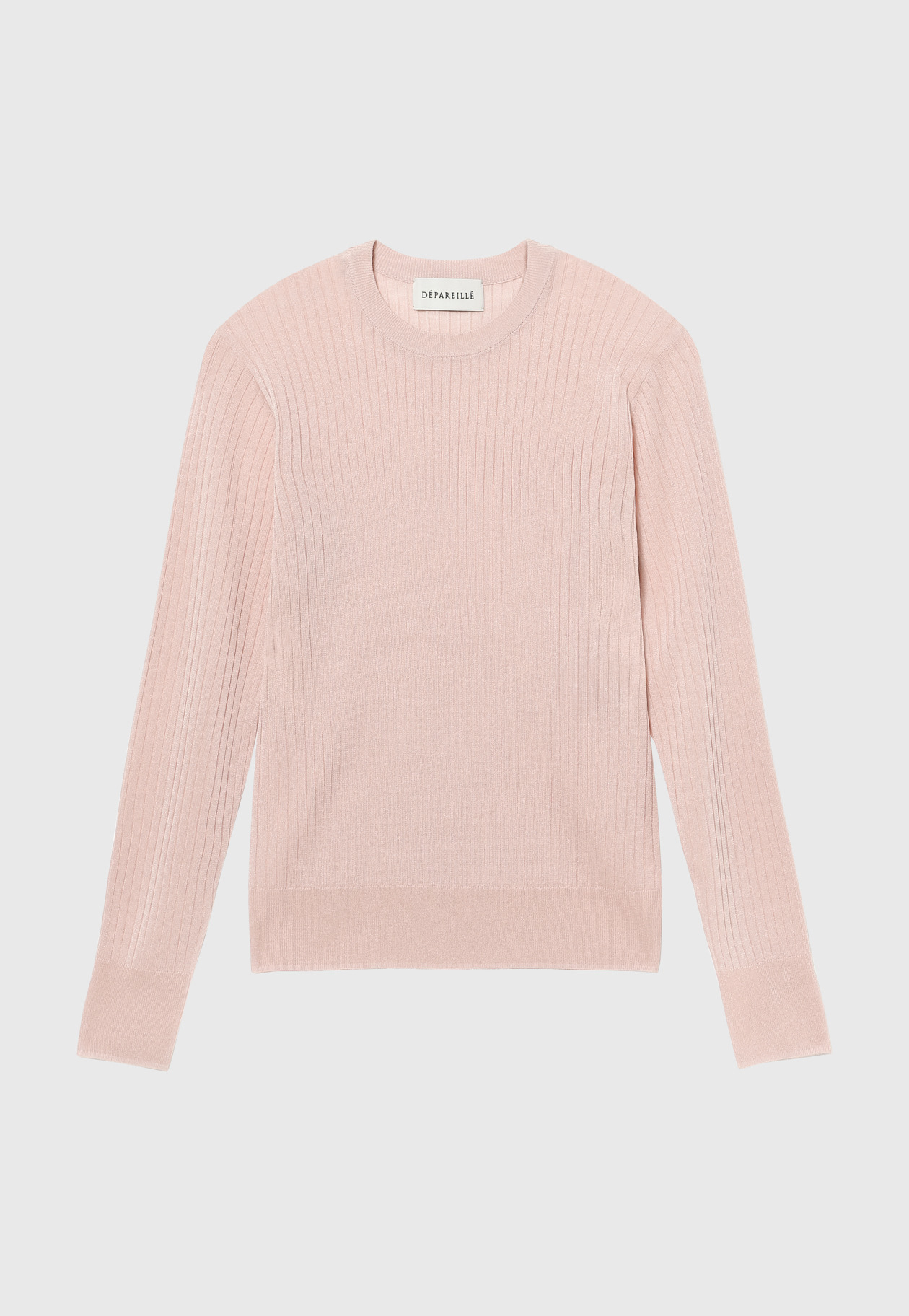 SHEER RIB PULLOVER 詳細画像 Pink 1