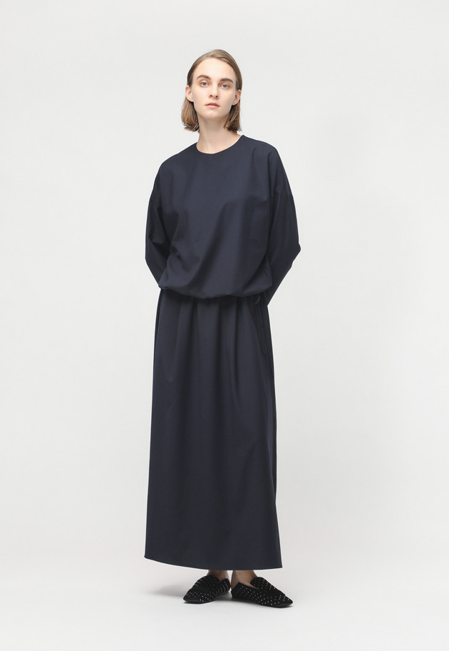 WOOL TWO PIECE DRESS 詳細画像 Navy 1