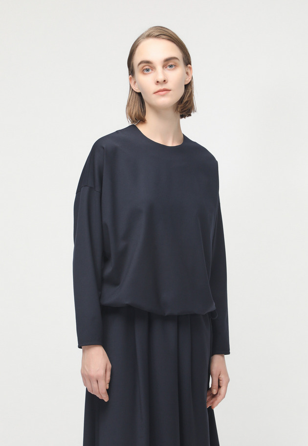 WOOL TWO PIECE DRESS 詳細画像 Navy 4