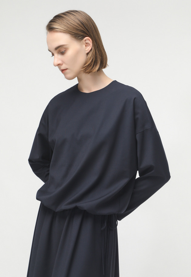 WOOL TWO PIECE DRESS 詳細画像 Navy 6