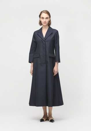 WOOL MOHAIR NOTCH LAPEL DRESS