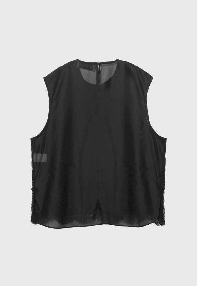 LACE COMBINATION TANKTOP 詳細画像 Black 6