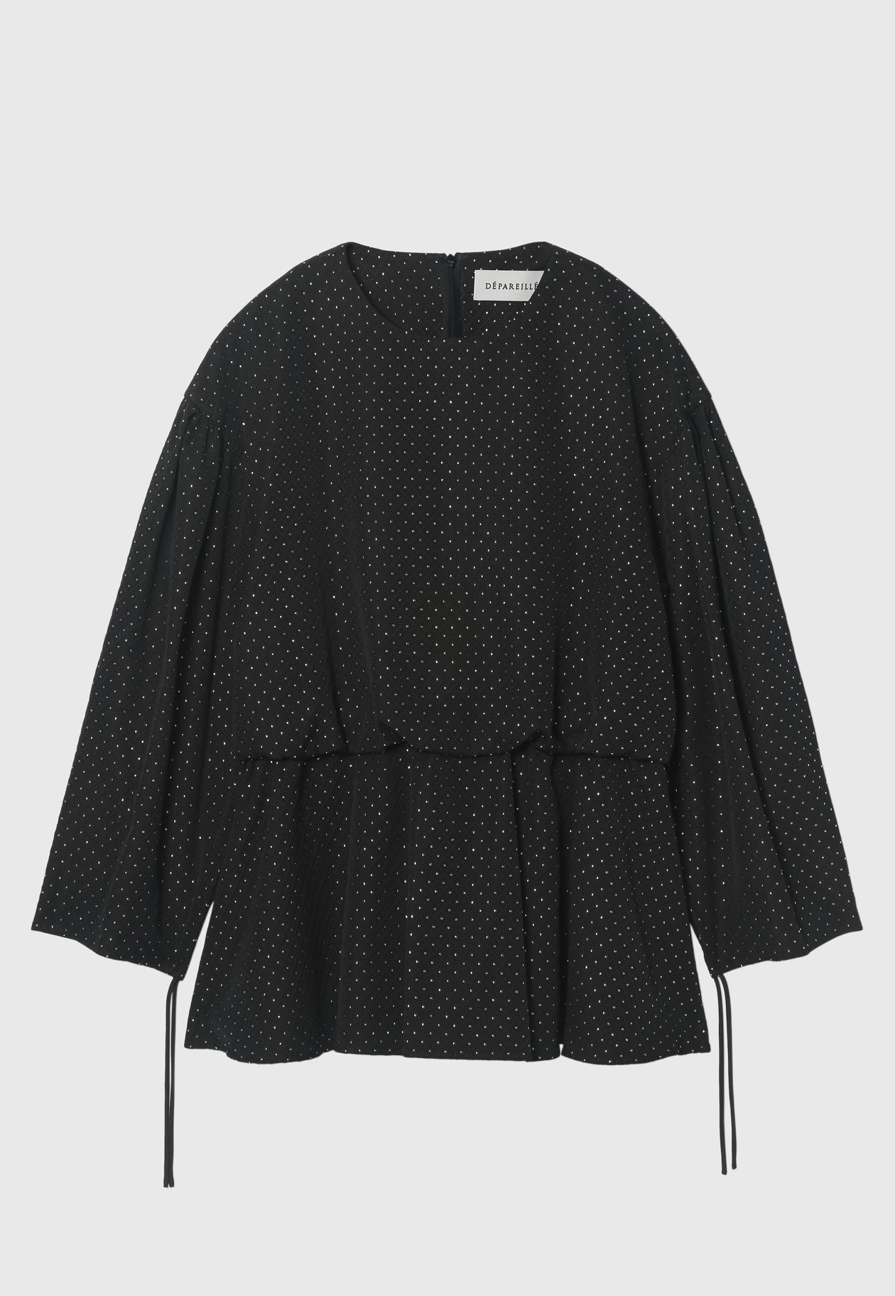 METALLIC DOT JACQUARD GATHER BLOUSE 詳細画像 Chcl 7