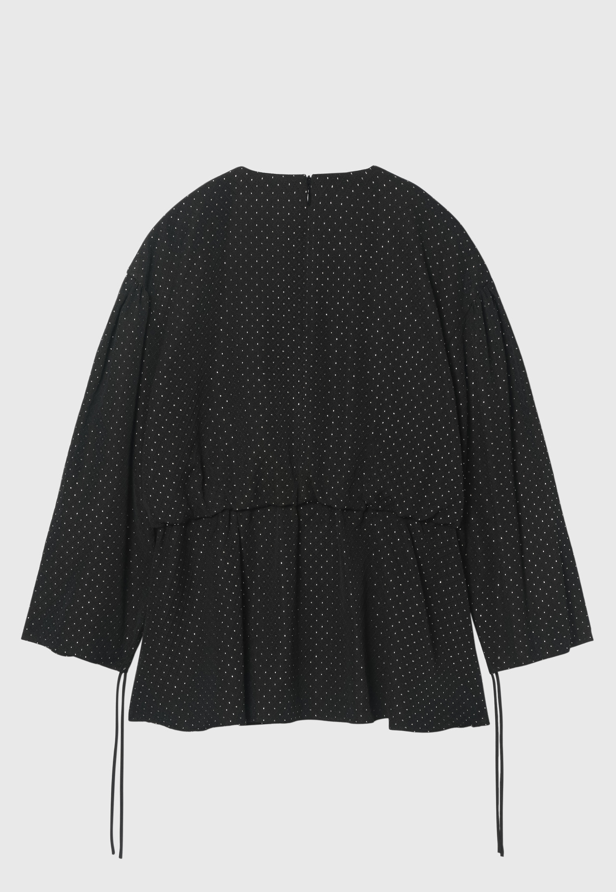 METALLIC DOT JACQUARD GATHER BLOUSE 詳細画像 Chcl 8