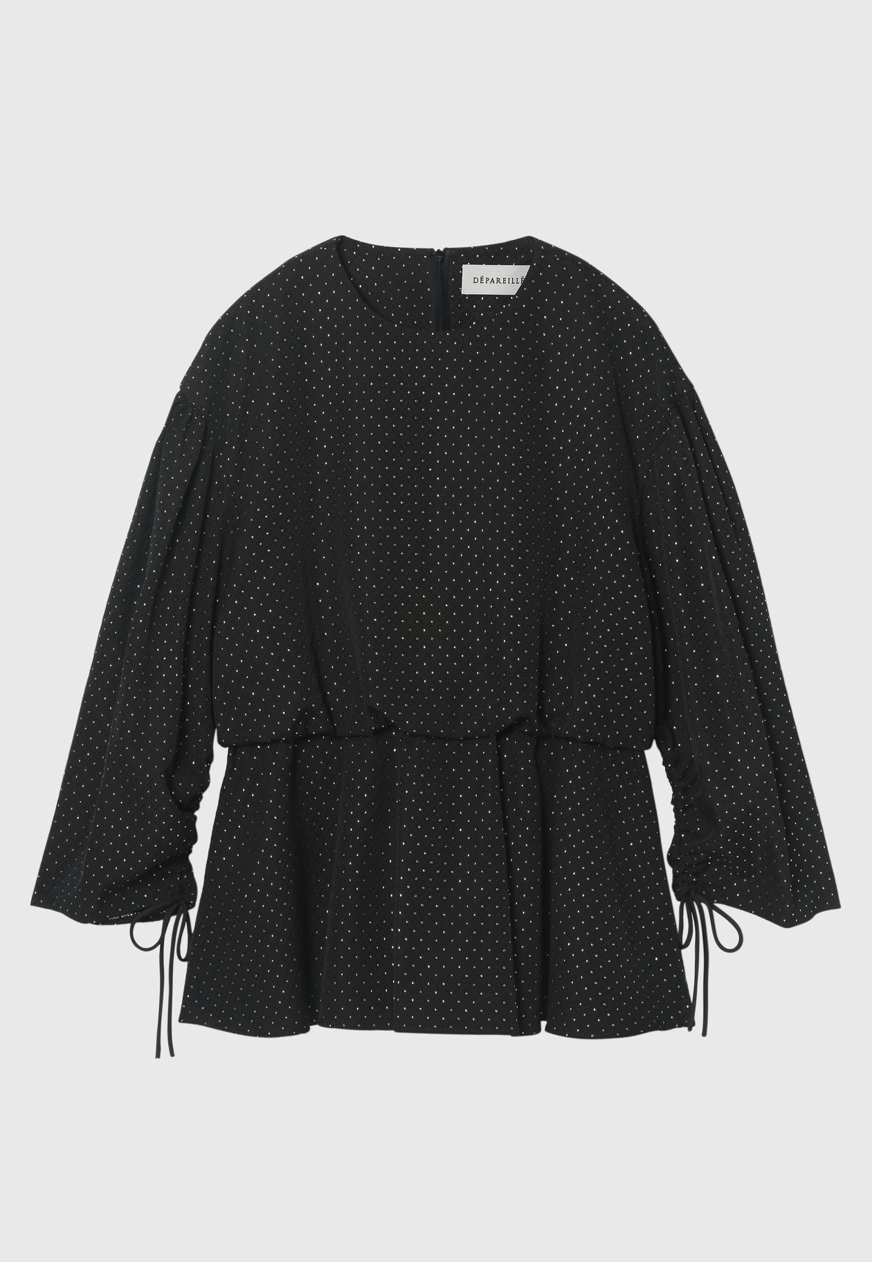 METALLIC DOT JACQUARD GATHER BLOUSE 詳細画像 Chcl 9