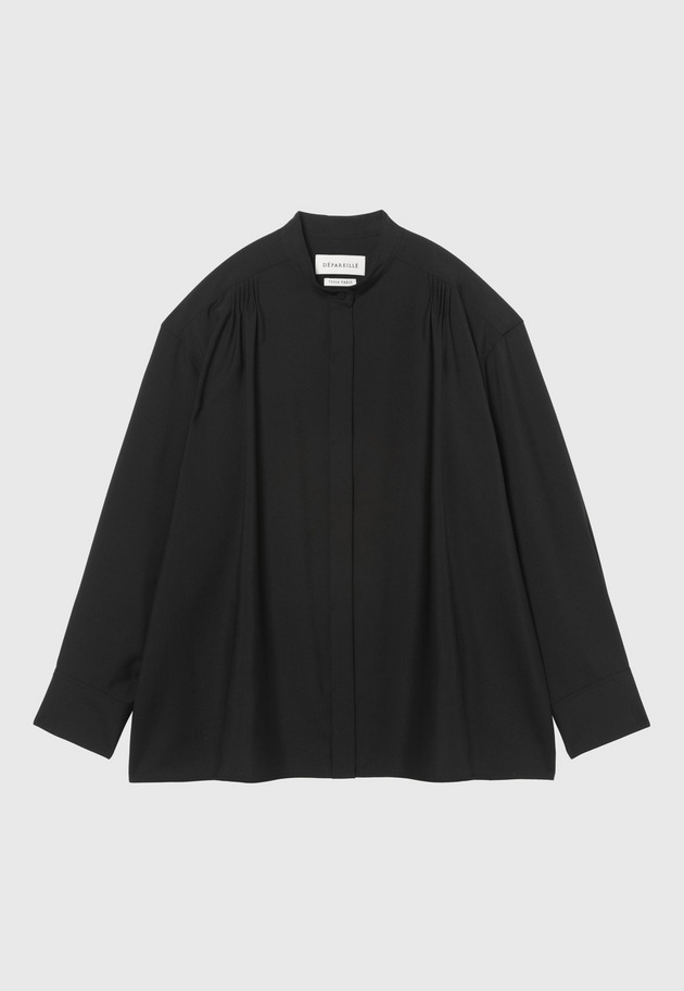 WOOL TORO BACKSHAN BLOUSE 詳細画像 Black 1