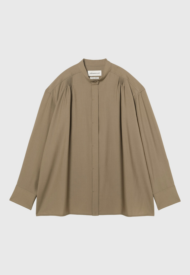 WOOL TORO BACKSHAN BLOUSE 詳細画像 Camel 8