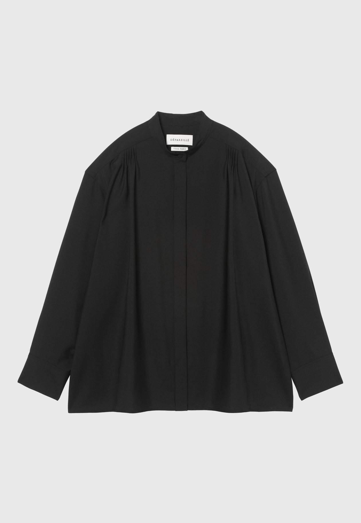 WOOL TORO BACKSHAN BLOUSE 詳細画像 Black 1