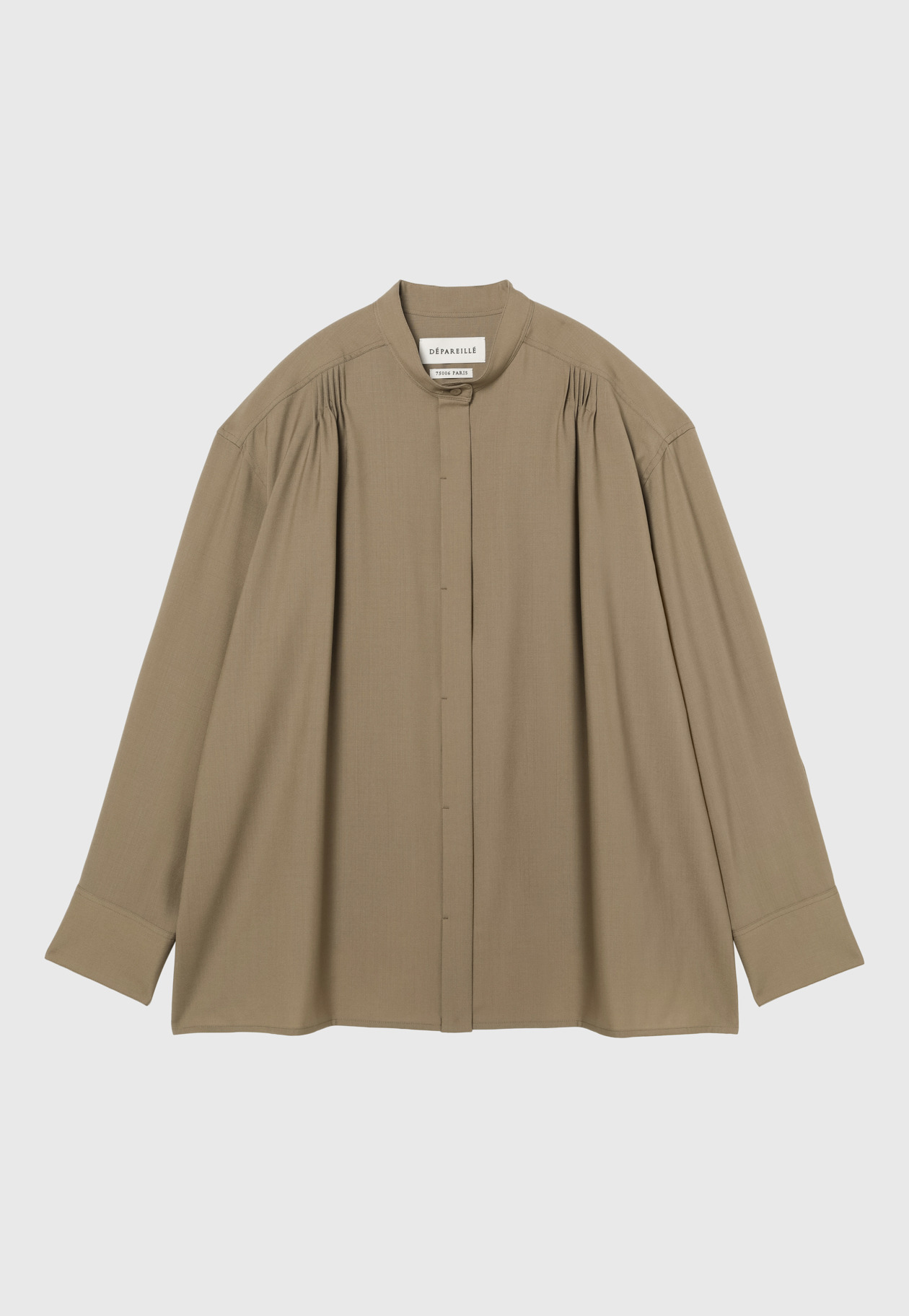 WOOL TORO BACKSHAN BLOUSE 詳細画像 Camel 8