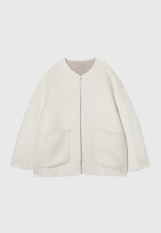 W SHAGGY REVERSIBLE SHORT COAT