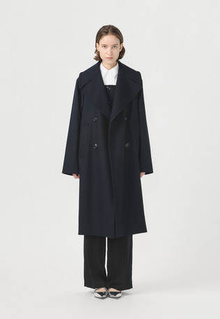 SUPER140's BIG COLLAR COAT