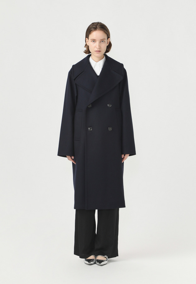 SUPER140's BIG COLLAR COAT 詳細画像 Navy 7