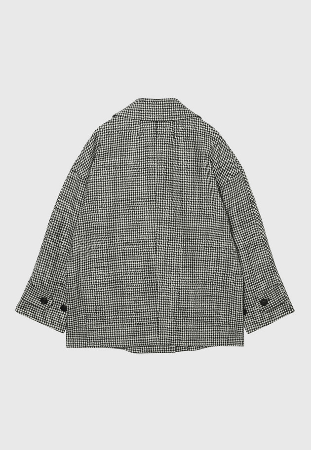 HOUNDSTOOTH OVER JACKET 詳細画像 Black 8