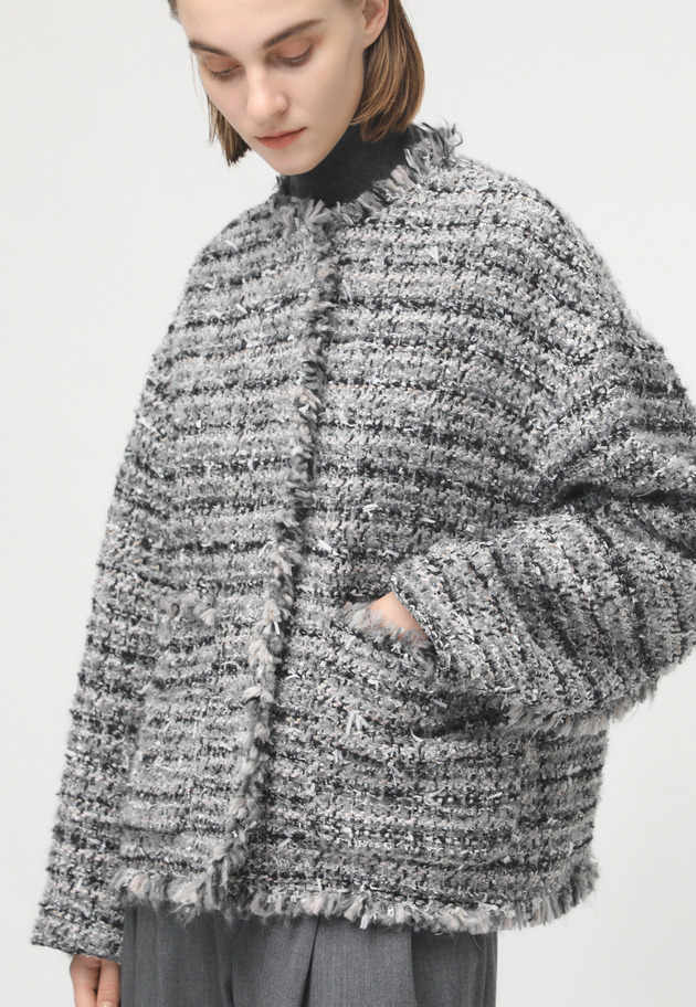 MIX YARN TWEED JACKET 詳細画像 G.BE 2