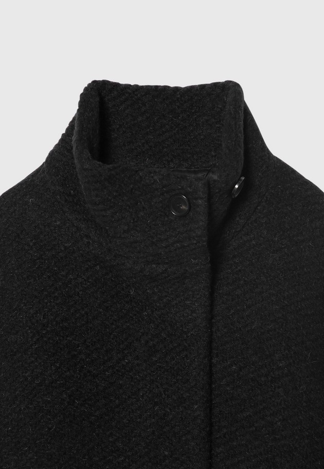 MOHAIR POPCORN STAND COLLAR JACKET 詳細画像 Black 12