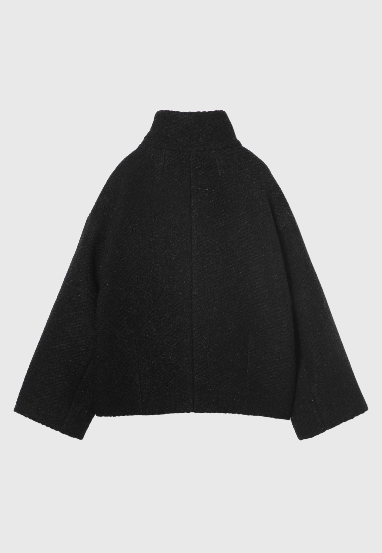 MOHAIR POPCORN STAND COLLAR JACKET 詳細画像 Black 11