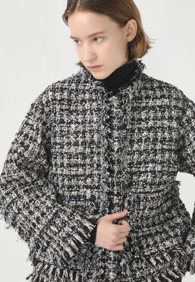 FANCY TWEED JACKET 詳細画像 Black 1