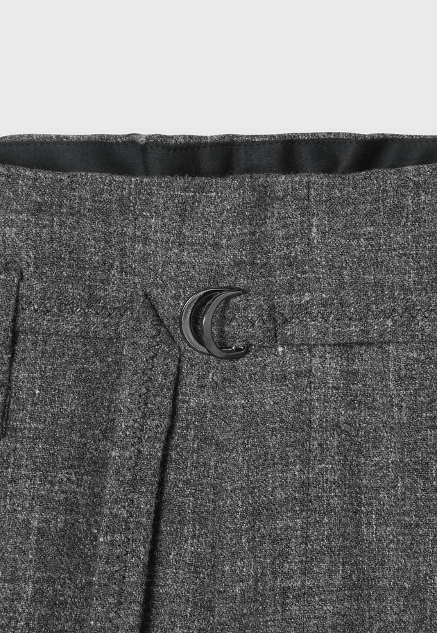 WOOL LINEN SLAB PANTS 詳細画像 Chcl 14