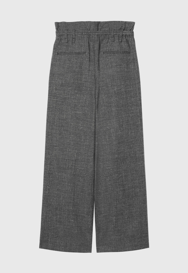 WOOL LINEN SLAB PANTS 詳細画像 Chcl 8