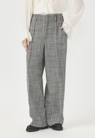 HOUNDSTOOTH CURVE PANTS