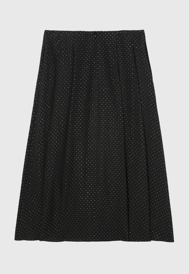 METALLIC DOT JACQUARD TUCK SKIRT 詳細画像 Chcl 15