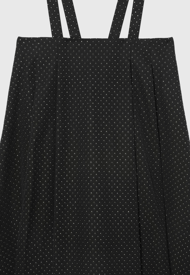 METALLIC DOT JACQUARD TUCK SKIRT 詳細画像 Chcl 9